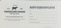 Creekline Gift Certificate